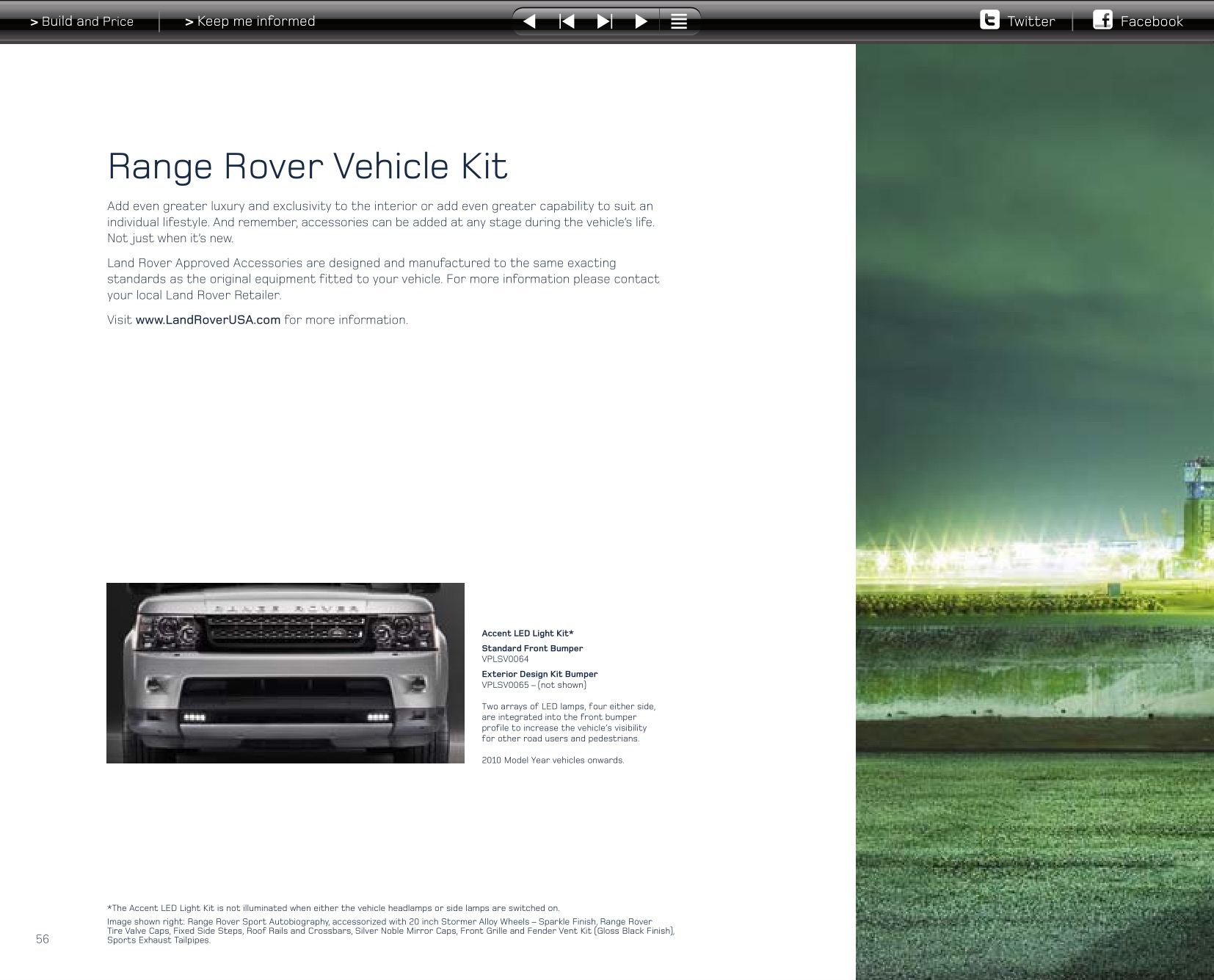 2013 Range Rover Sport Brochure Page 60
